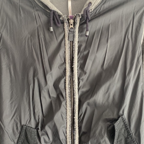 Free People black/gray hooded windbreaker jacket - Picture 5 of 15